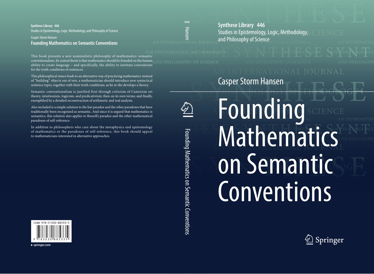 Book cover for "Founding Mathematics on Semantic Conventions"